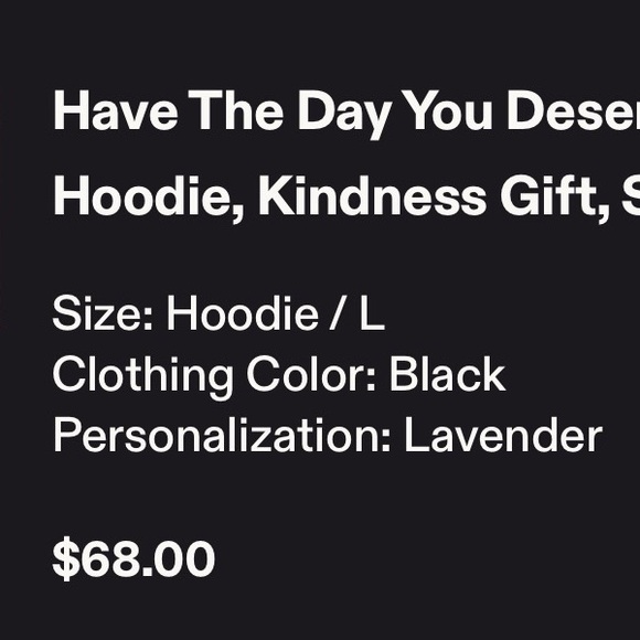 Gildan 18500 Black Hoodie with White Graphic - Picture 3 of 3